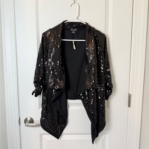 Wet Seal Sweaters - NWT Vintage Wet Seal Sequin Jacket